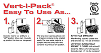 Vert-I-Pack® Easy to Use As