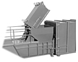 Trainable Steel Containers and Cart Dumpers - Dock Level Dumpers